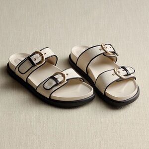 Stylish Sonoma Cream and Black Sandals